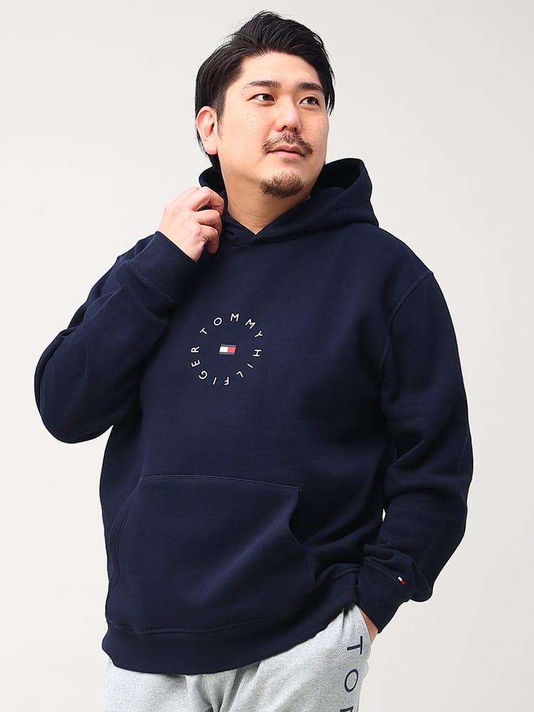TOMMY HILFIGER トミーヒルフィガー 裏起毛 サークルロゴ プルオーバー パーカー ROUNDALL GRAPHIC HOOD 大きいサイズ メンズ