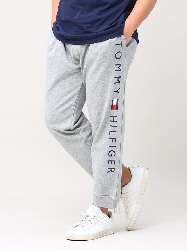大きいサイズ メンズ TOMMY HILFIGER (トミーヒルフィガー) 裏毛 ラインロゴ スウェットパンツ BRANDSTAND JOGGER FRENCH