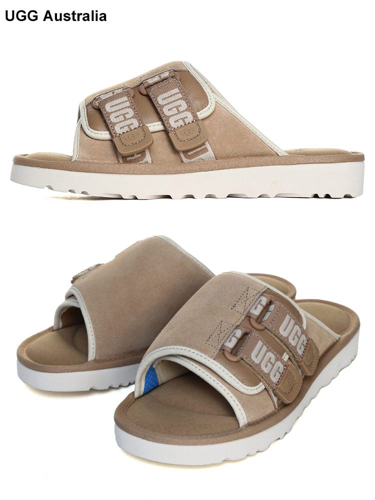 UGG Australia (アグオーストラリア) スエード サンダル Goldencoast Strap Slide UGG1142730 ブランド メンズ