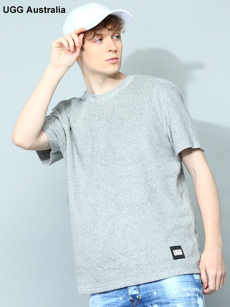 UGG Australia (アグオーストラリア) パイル ワンポイント クルーネック 半袖 Tシャツ UGG1139211 ブランド メンズ