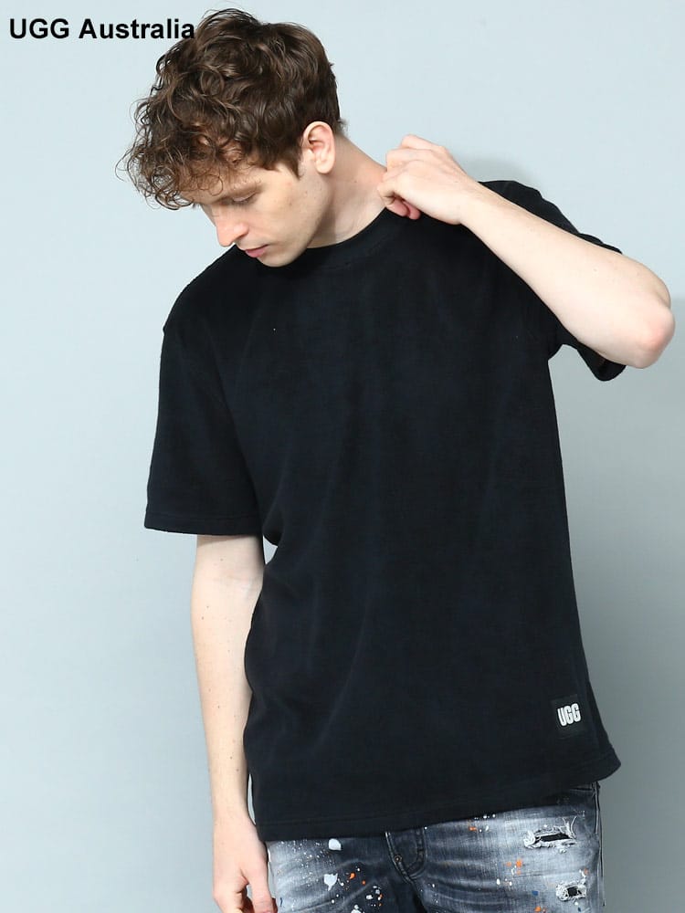 UGG Australia (アグオーストラリア) パイル ワンポイント クルーネック 半袖 Tシャツ UGG1139211 ブランド メンズ