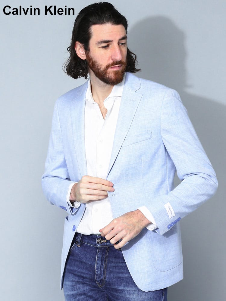 Calvin Klein (カルバンクライン) ストレッチ シングル ジャケット SLIMFIT CKMARIANO7AX151 メンズ ブランド