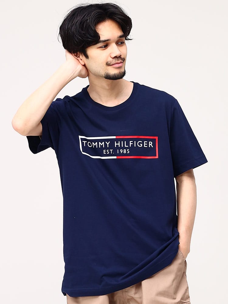 トミーヒルフィガー Tシャツ メンズ レディース TOMMY HILFIGER ロゴプリント 半袖  <br>メンズ 男性 トップス シャツ Tシャツ クルー 半袖 春 夏 09T4287<br>