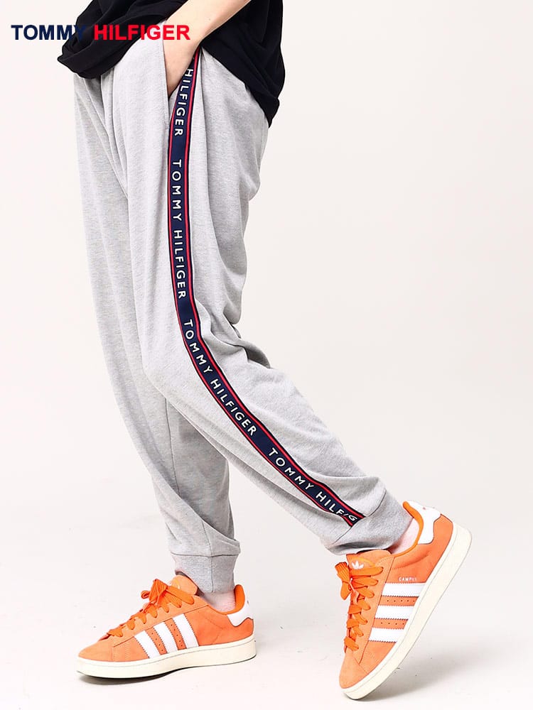 トミーヒルフィガー ジョガーパンツ メンズ レディース TOMMY HILFIGER サイドロゴライン パンツ  <br>メンズ 男性 ボトムス パンツ ロングパンツ スウェットパンツ 09T4258<br>