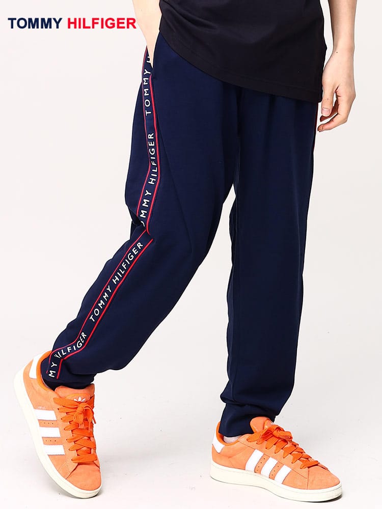 トミーヒルフィガー ジョガーパンツ メンズ レディース TOMMY HILFIGER サイドロゴライン パンツ  <br>メンズ 男性 ボトムス パンツ ロングパンツ スウェットパンツ 09T4258<br>