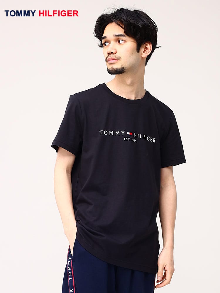 トミーヒルフィガー Tシャツ メンズ レディース TOMMY HILFIGER ロゴ刺しゅう 半袖  <br>メンズ 男性 トップス シャツ Tシャツ クルー 半袖 春 夏 MW0MW16171<br>