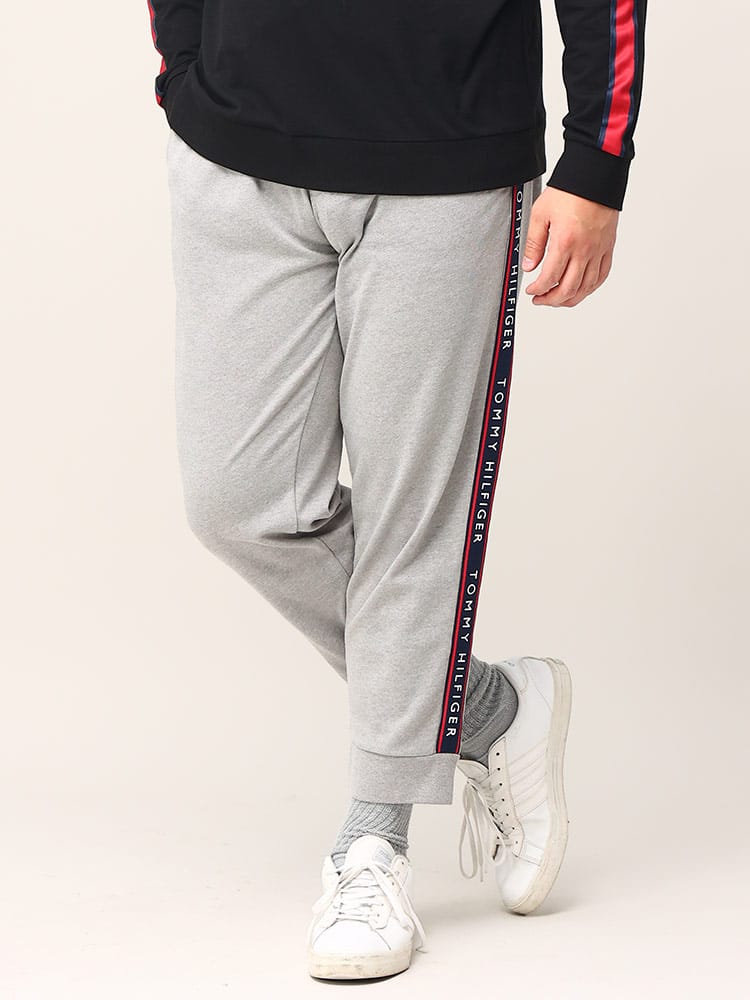 TOMMY HILFIGER トミーヒルフィガー サイドロゴライン スウェット ジョガーパンツ 大きいサイズ メンズ