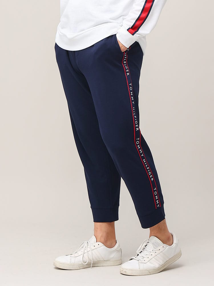 TOMMY HILFIGER トミーヒルフィガー サイドロゴライン スウェット ジョガーパンツ 大きいサイズ メンズ