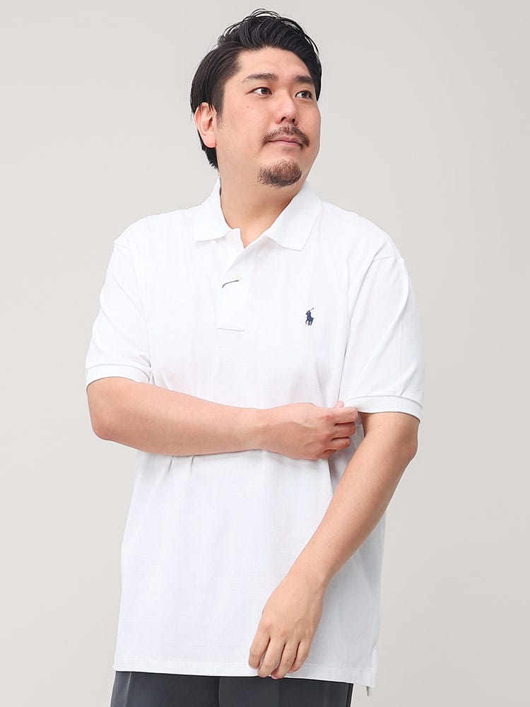 大きいサイズ メンズ POLO RALPH LAUREN (ポロ ラルフローレン) ワンポイント 半袖 ポロシャツ