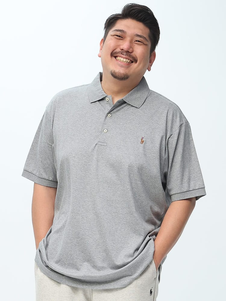 大きいサイズ メンズ POLO RALPH LAUREN (ポロ ラルフローレン) ワンポイント 半袖 ポロシャツ