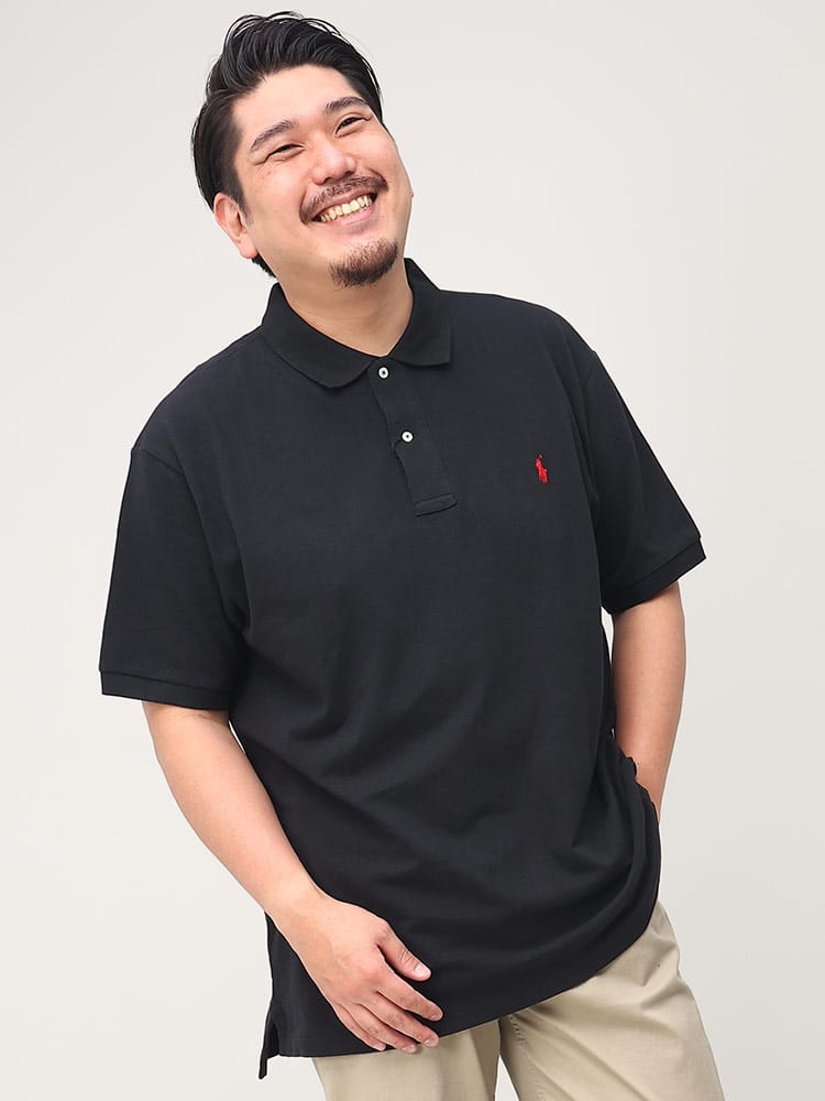 大きいサイズ メンズ POLO RALPH LAUREN (ポロ ラルフローレン) ワンポイント 半袖 ポロシャツ