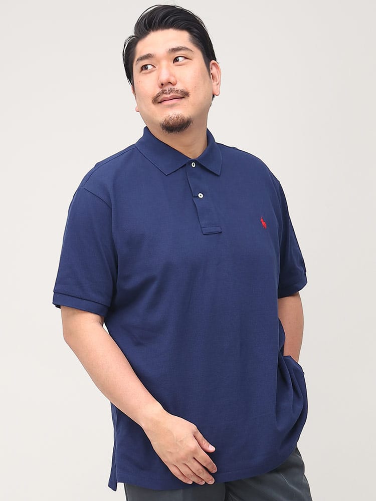 大きいサイズ メンズ POLO RALPH LAUREN (ポロ ラルフローレン) ワンポイント 半袖 ポロシャツ