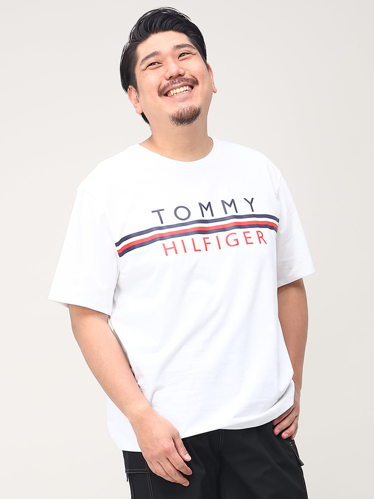 TOMMY HILFIGER トミーヒルフィガー ロゴ フラッグ刺繍 半袖 クルー