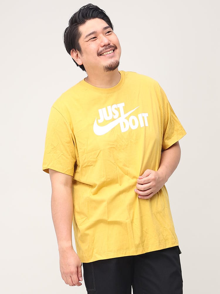 大きいサイズ メンズ NIKE (ナイキ) ロゴプリント クルーネック 半袖 Tシャツ NSW TEE JUST DO IT SWOOSH