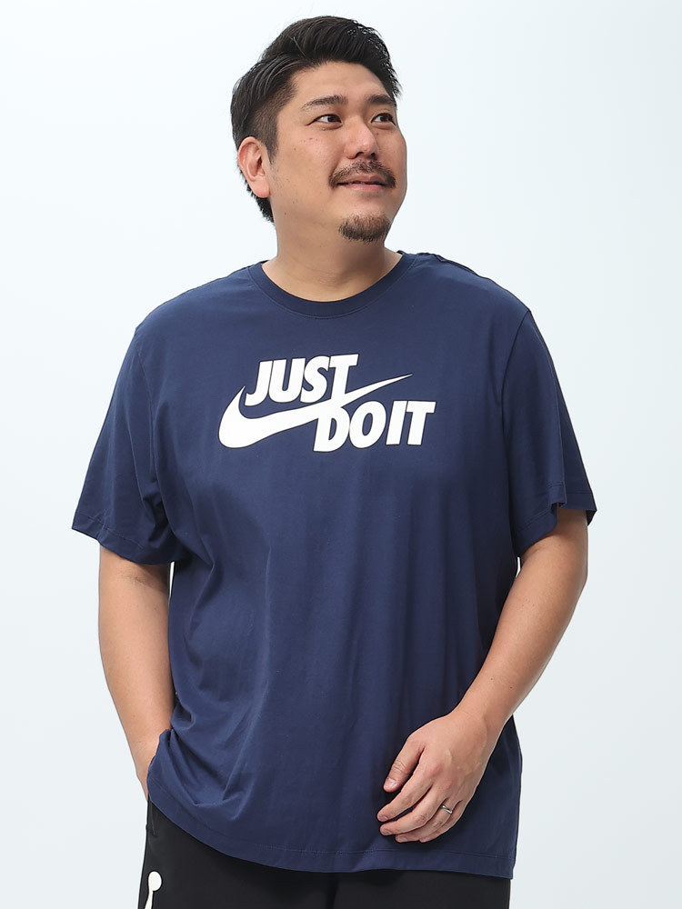 大きいサイズ メンズ NIKE (ナイキ) ロゴプリント クルーネック 半袖 T