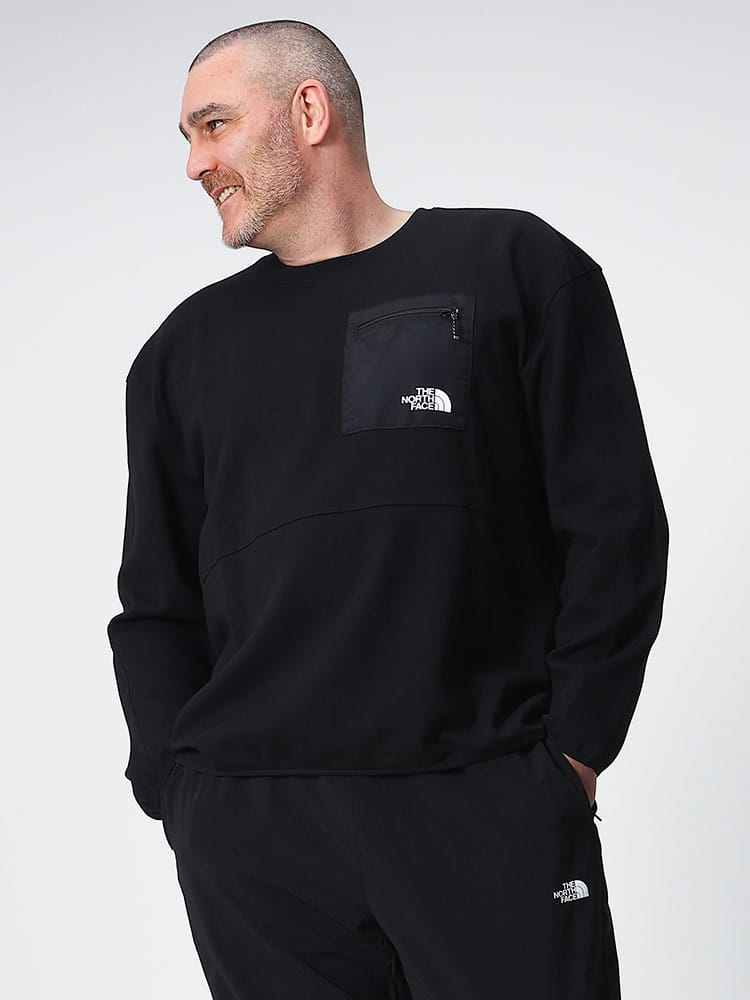 大きいサイズ メンズ THE NORTH FACE (ザ ノースフェイス) ポケット クルーネック トレーナー TECH CREW