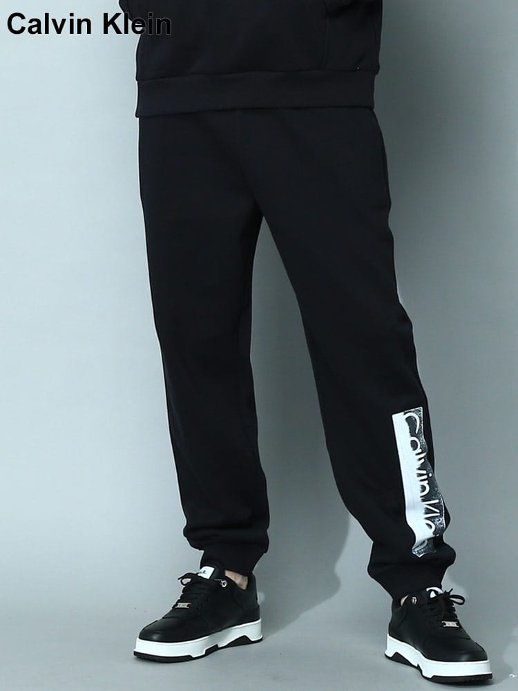 Calvin Klein (カルバンクライン) 裏起毛 BOXロゴ スウェットパンツ CK40JM974 メンズ ブランド