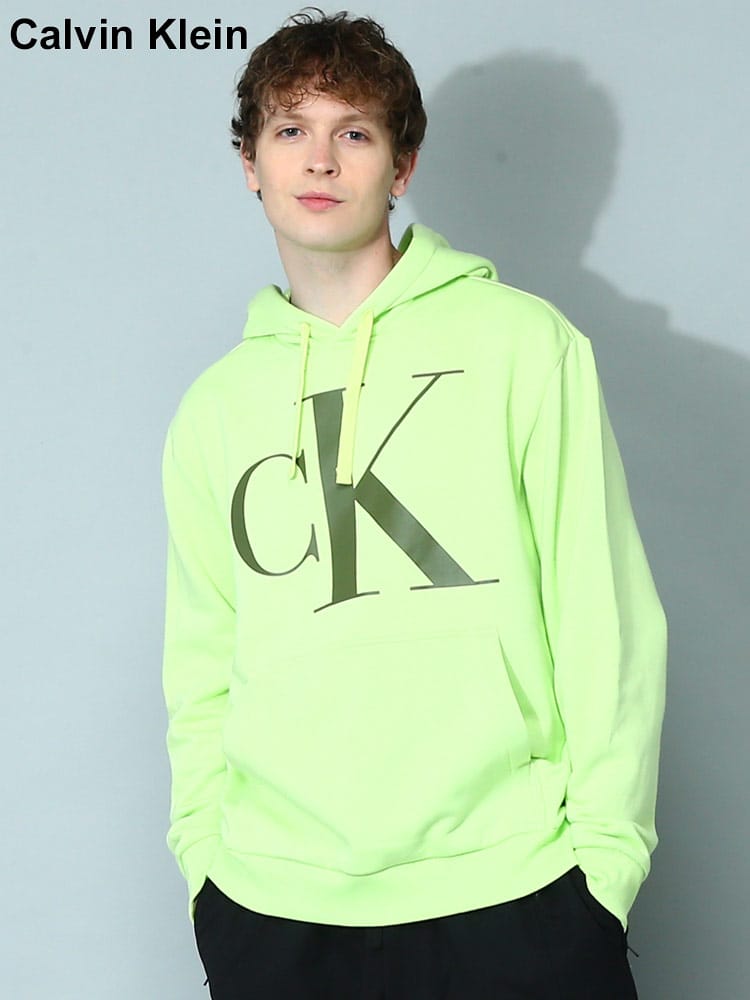 Calvin Klein (カルバンクライン) 裏起毛 ロゴプリント プルオーバー パーカー CK40JM835 メンズ ブランド