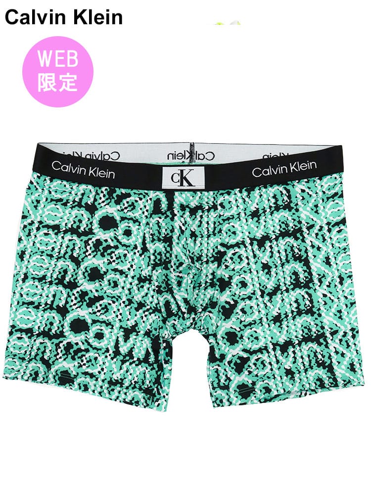 【オンラインストア限定】 Calvin Klein (カルバンクライン) 総柄 前閉じ ボクサーパンツ CKNB3407 メンズ ブランド