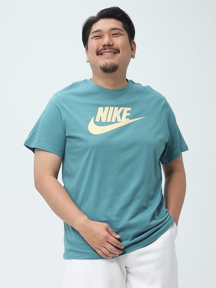 大きいサイズ メンズ NIKE (ナイキ) ロゴプリント クルーネック 半袖 Tシャツ ICON TEE