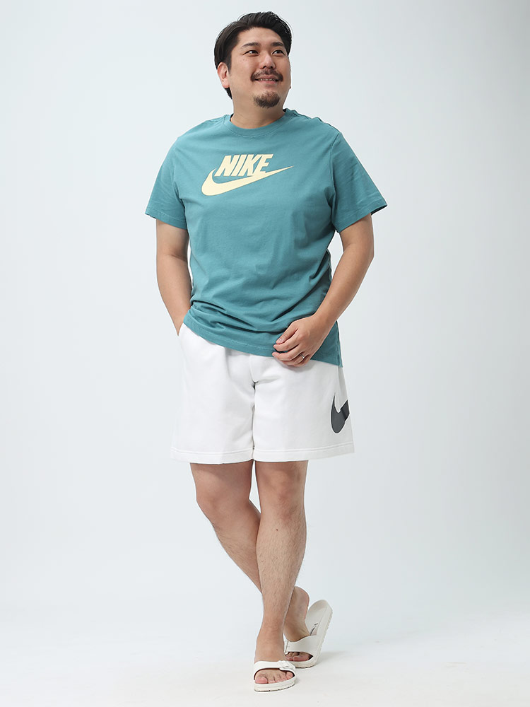 大きいサイズ メンズ NIKE (ナイキ) ロゴプリント クルーネック 半袖 Tシャツ ICON TEE | 大きいサイズの服【サカゼン公式通販】