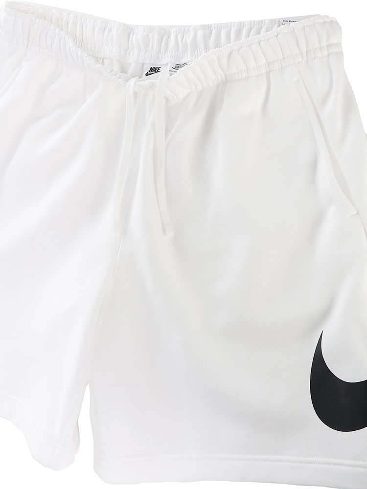 大きいサイズ メンズ Nike (ナイキ) 裏起毛 ロゴ ショートパンツ NSW CLUB Short BB GX Classic Comfort パンツ・ズボン 新品 ホワイト 無地 1XL スウェット