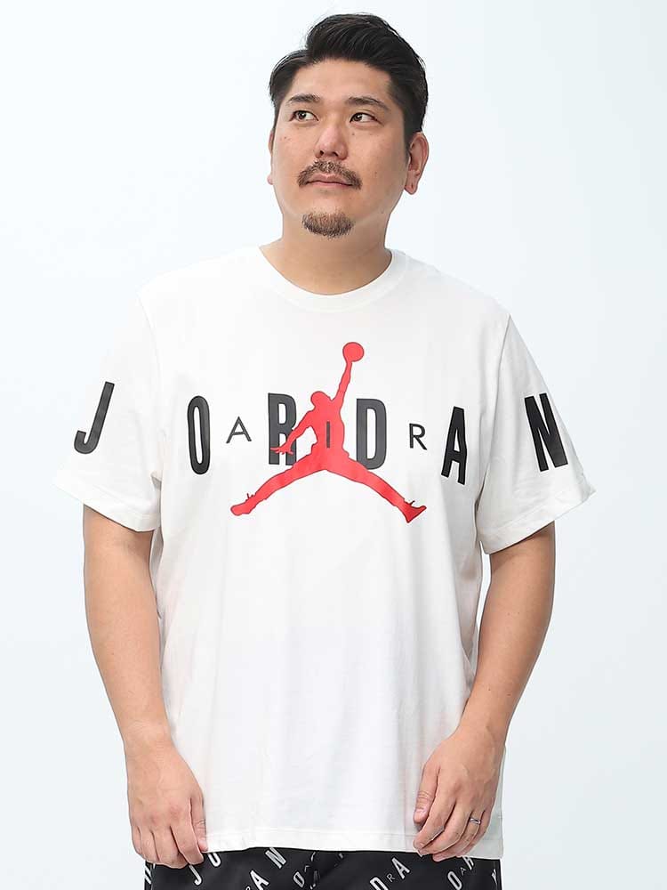 ジョーダンエア ビッグロゴ クルーネック 半袖 Tシャツ (NIKE) ナイキ 大きいサイズ メンズ 