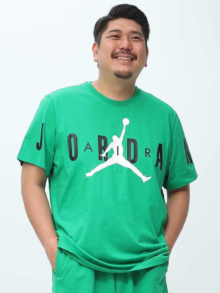 ジョーダンエア ビッグロゴ クルーネック 半袖 Tシャツ (NIKE) ナイキ 大きいサイズ メンズ 