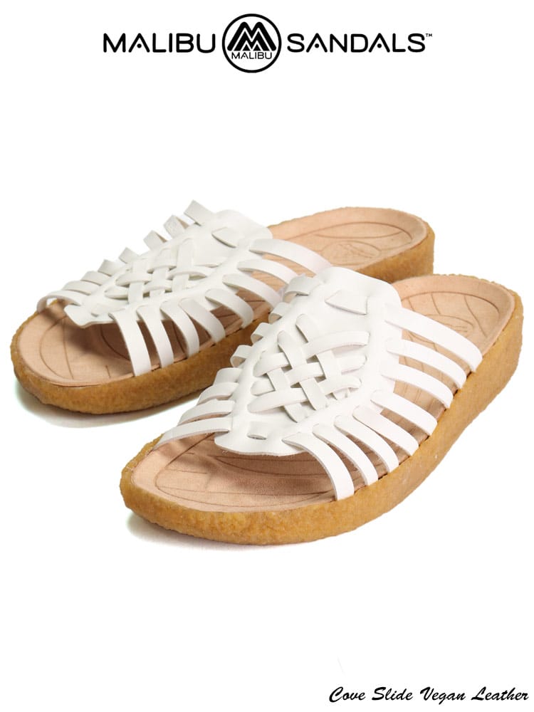 在庫処分 返品交換不可 ビーガンレザー ストラップ スライドサンダル COVE SLIDE VEGAN LEATHER (MALIBU SANDALS) マリブサンダルズ 大きいサイズ メンズ 
