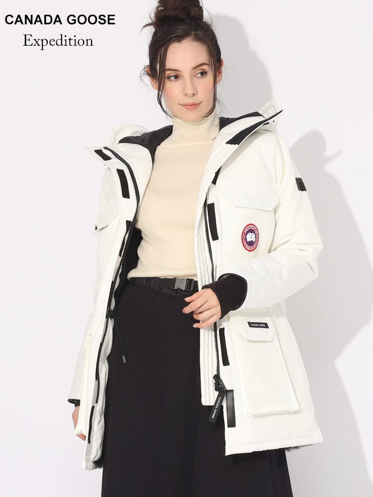 CANADA GOOSE (カナダグース) フード フルジップ ダウンジャケット Expedition Parka CGL2051W ブランド レディース アウター