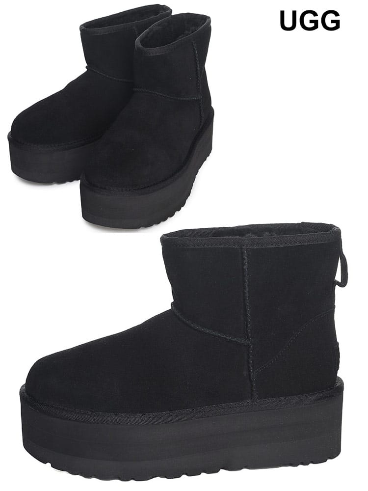 UGG (アグ) ムートン ショートブーツ Classic Mini Platform UGGL1134991 ブランド レディース シューズ