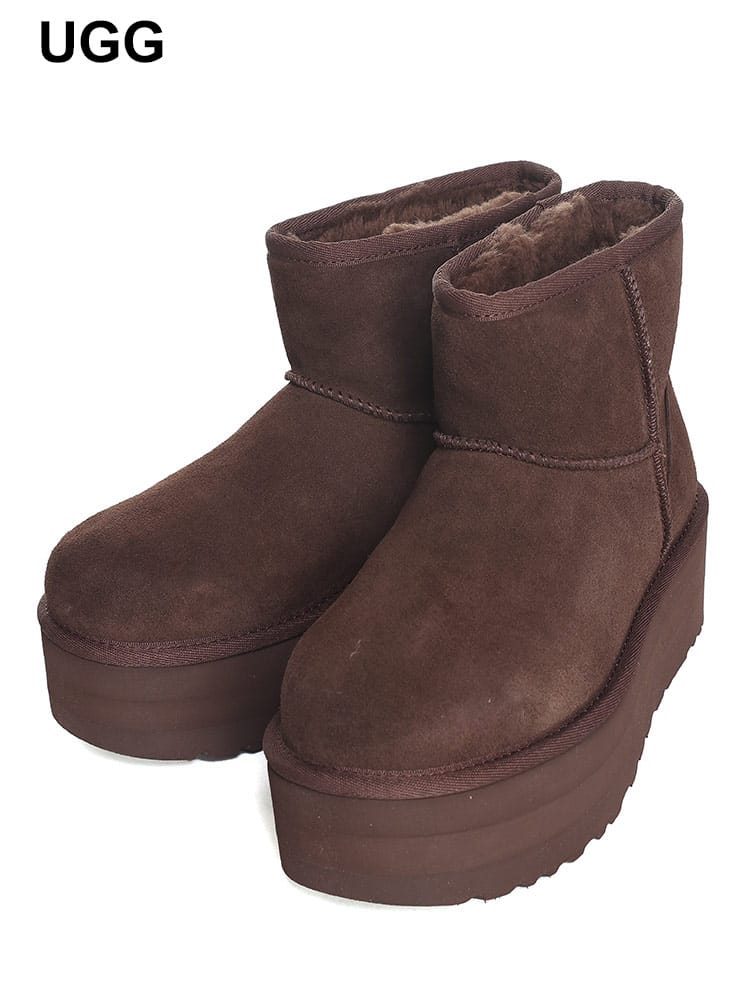 UGG (アグ) ムートン ショートブーツ Classic Mini Platform UGGL1134991 ブランド レディース シューズ