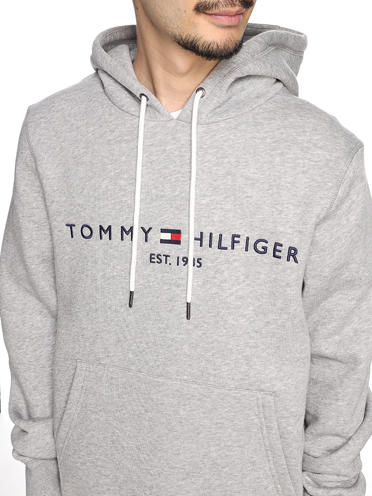 TOMMY HILFIGER (トミーヒルフィガー) 裏起毛 ロゴ プルオーバー