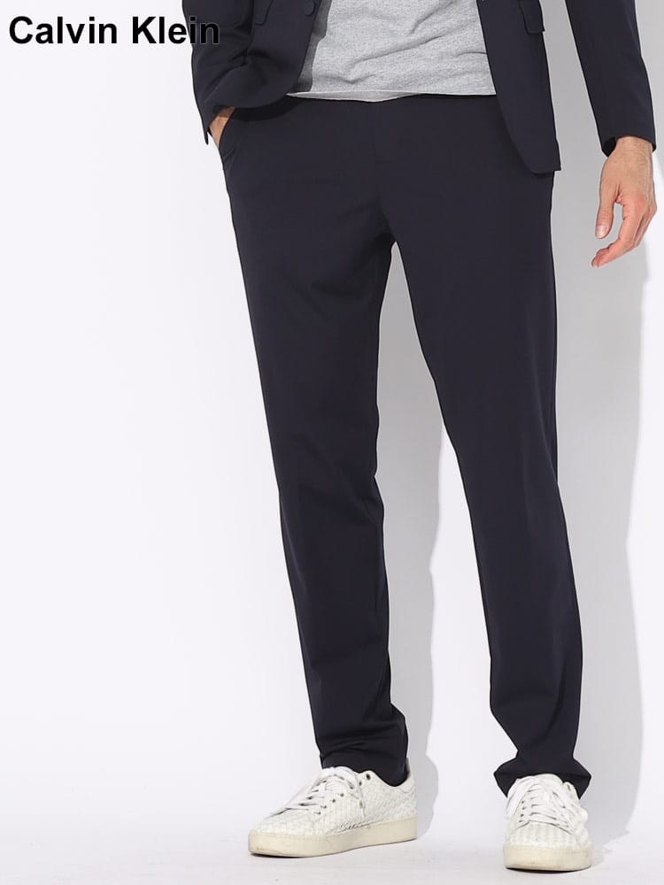 Calvin Klein (カルバンクライン) ストレッチ 無地 ノータック パンツ CKJUDYJ3Z001 ブランド メンズ 男性 ボトムス