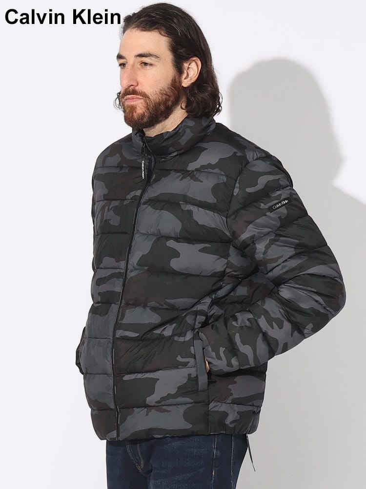 Calvin Klein (カルバンクライン) スタンド フルジップ 中綿 ジャケット CKCM355297 ブランド メンズ 男性 アウター