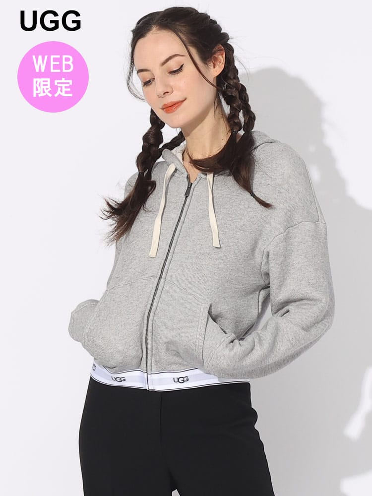 【オンラインストア限定】 UGG (アグ) ロゴライン フルジップ パーカー UGGL1144473 ブランド レディース トップス