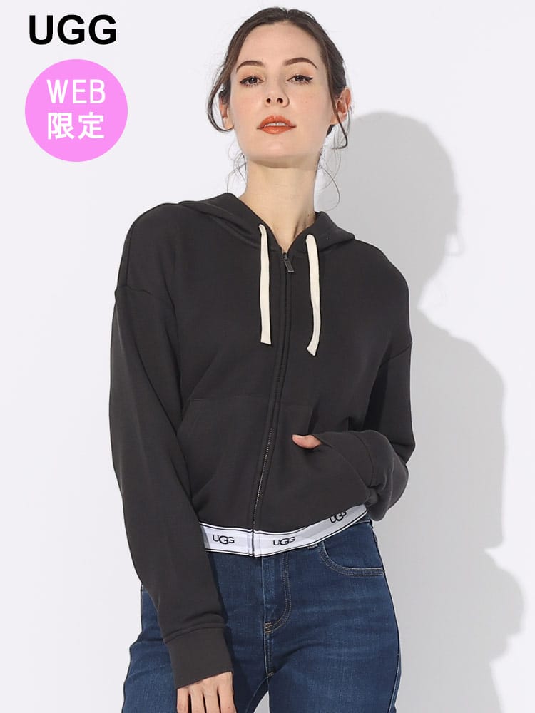 【オンラインストア限定】 UGG (アグ) ロゴライン フルジップ パーカー UGGL1144473 ブランド レディース トップス