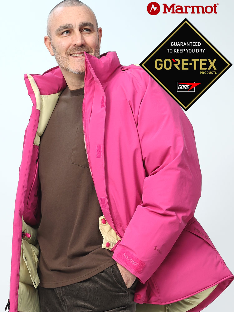フード着脱 フルジップ ダウンジャケット GORE-TEX (Marmot 