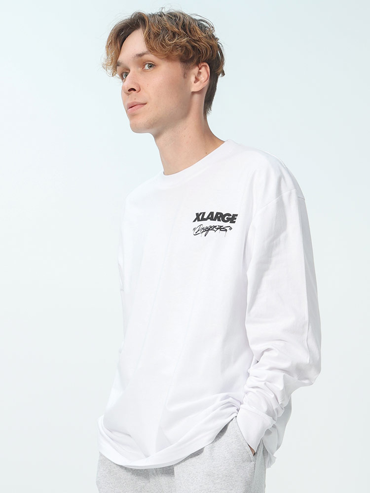 XLARGE (エクストララージ) DRAGON76 バックプリント クルーネック 長袖 Tシャツ