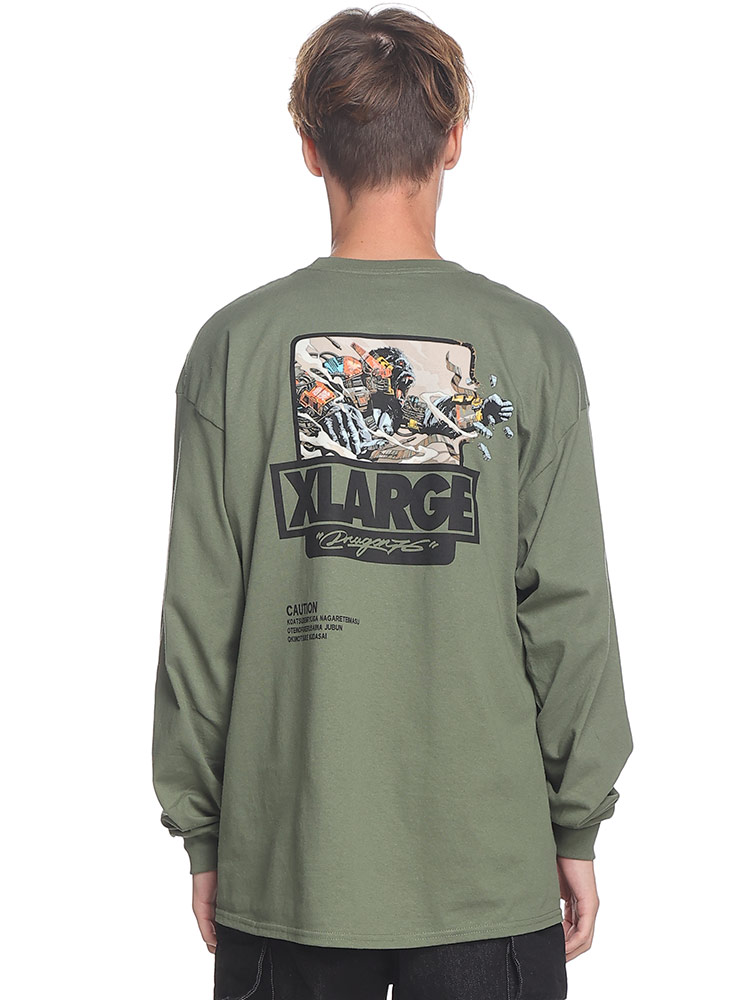 XLARGE (エクストララージ) DRAGON76 バックプリント クルーネック