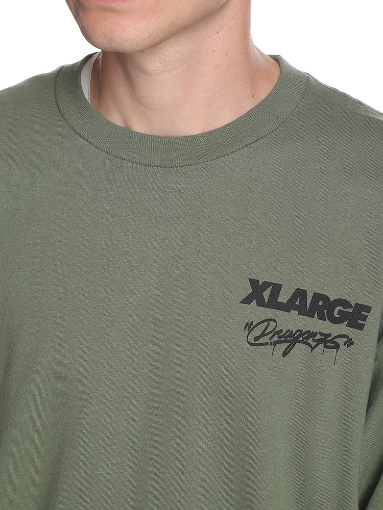 XLARGE (エクストララージ) DRAGON76 バックプリント クルーネック