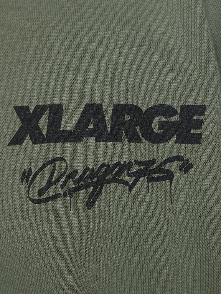 XLARGE (エクストララージ) DRAGON76 バックプリント クルーネック 長袖 Tシャツ【サカゼン公式通販】