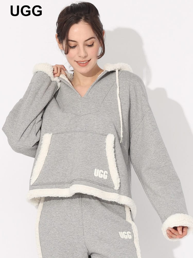 UGG (アグ) 裏ボア プルオーバー パーカー Sharonn Bonded Fleece 