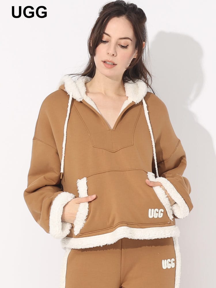 UGG (アグ) 裏ボア プルオーバー パーカー Sharonn Bonded Fleece 
