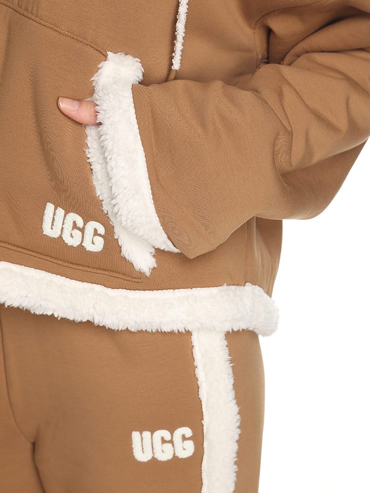 UGG (アグ) 裏ボア プルオーバー パーカー Sharonn Bonded Fleece 