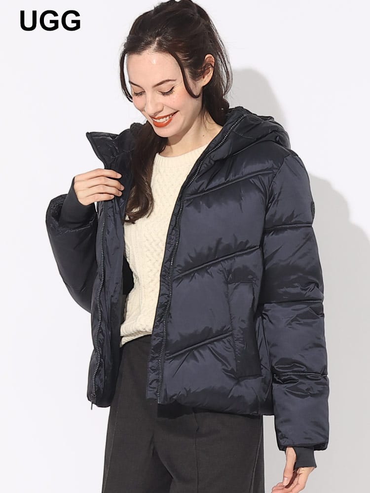 【オンラインストア限定】 UGG (アグ) フード フルジップ 中綿ジャケット UGGL1131543 ブランド レディース アウター
