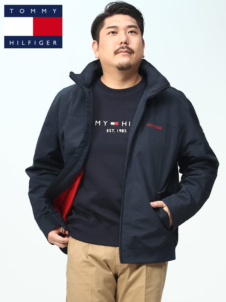 TOMMY HILFIGER トミーヒルフィガー 撥水 ジップジャケット アウター ウィンドブレーカー ジャケット ブランド 大きいサイズ メンズ