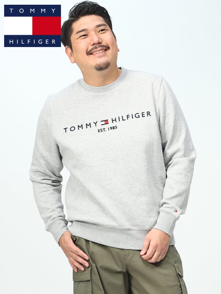 TOMMY HILFIGER トミーヒルフィガー トレーナー ロゴ刺繍 スウェット トップス ブランド 大きいサイズ メンズ