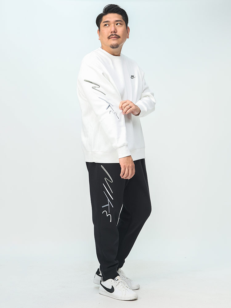 Nike Club Fleece Brushed Back Graphic Crew ロゴ クルーネック トレーナー ス |  大きいサイズの服【サカゼン公式通販】