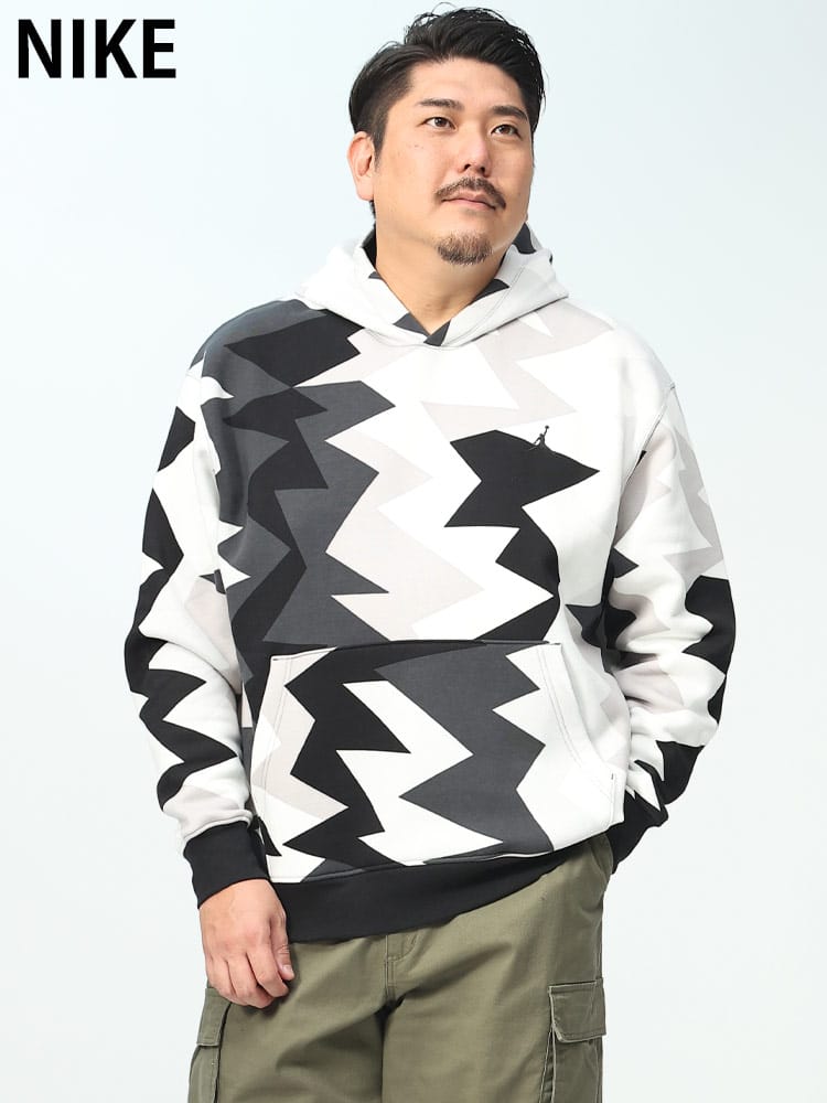 Jordan Flight MVP Fleece Hoodie　総柄 プリント プルオーバー パーカー ジョーダン スウェット (NIKE) ナイキ 大きいサイズ メンズ 